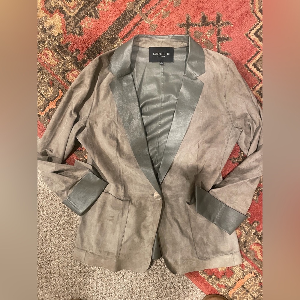 Free People x Lafayette  suede Ranch Chores Weather Jacket coat leather